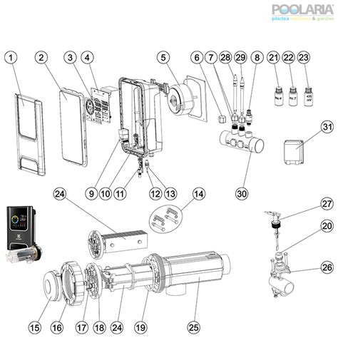 Recambios Clorador Salino Zodiac Expert Poolaria