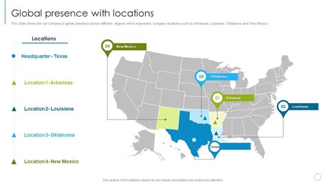IT Services Company Profile Global Presence With Locations Ppt ... 