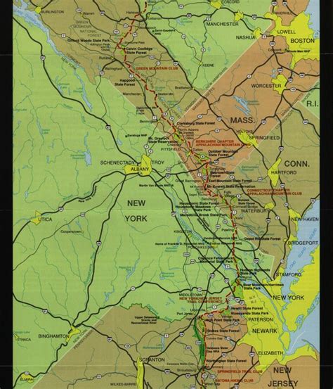 Appalachian trail map, Appalachian trail, Trail maps