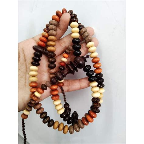 KAYU Tasbih Combination Of Lucky Wood Flat MODEL 10MM Shopee Malaysia