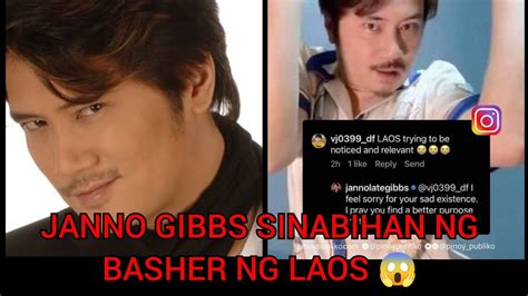 Janno Gibbs Sinabihan Ng Basher Ng Laos Youtube