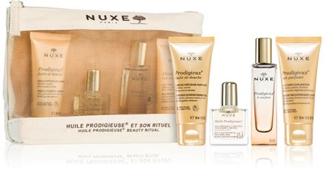 Nuxe Huile Prodigieuse Et Son Rituel Kit Voyage Corps Et Visage