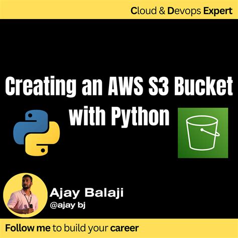 Creating An Aws S3 Bucket With Python A Step By Step Guide By Ajay Bj Cloudnloud Tech