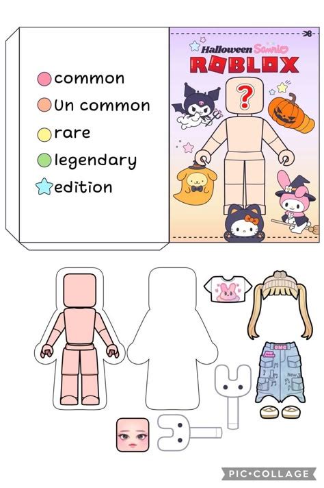 Boneca Do Roblox De Papel - Bonecos Do Roblox Para Fazer De Papel