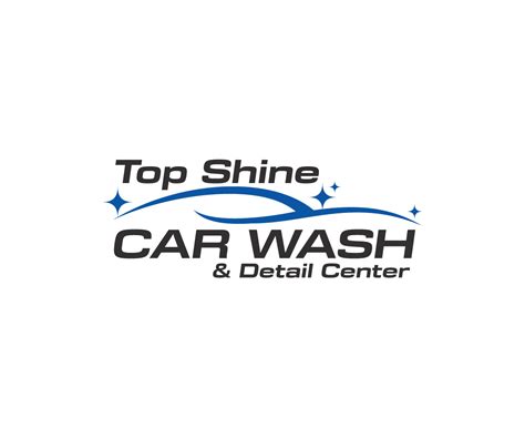 Professional Masculine Automotive Logo Design For Top Shine Car Wash