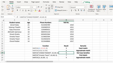 Excel Formula To Find Matching Text