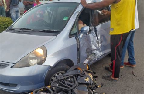 Three People Rushed To Hospital After Motorcycle And Car Collide In Castries St Lucia Times