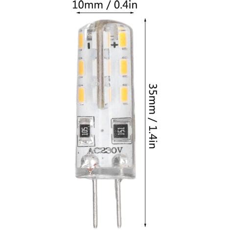 Eosnow Pi Ces G Ampoule Led Bi Broche Base Silicone Blanc Chaud