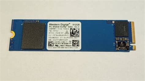 Western Digital 512GB PC SN530 NVMe PCIe Gen3 x4 M.2 2280 SSD SDBPNPZ ...