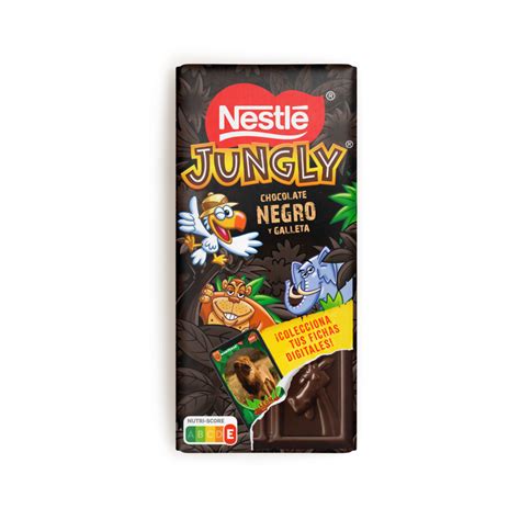 Nestlé Jungly la icónica tableta de chocolate con leche y galleta