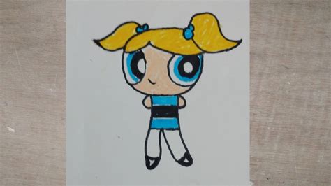 How To Draw Bubbles From Powerpuff Girls Seeing Full Video Powerpuff