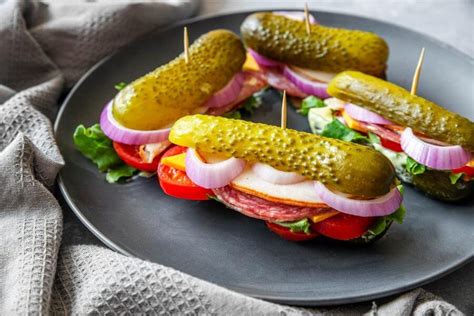 Keto Pickles Sandwich Recipe With No Bread Low Carb