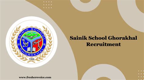 Sainik School Ghorakhal Recruitment 2025: Nursing Sister/Matron/Ward Boy