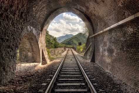 Train track tunnel illustration, tunnel, arch, railway, bricks HD ...