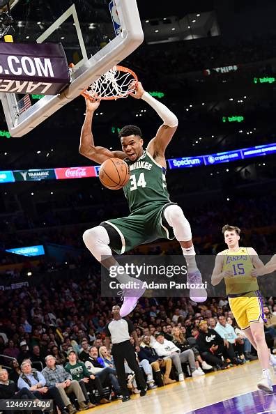 Giannis Antetokounmpo Of The Milwaukee Bucks Dunks The Ball During News Photo Getty Images