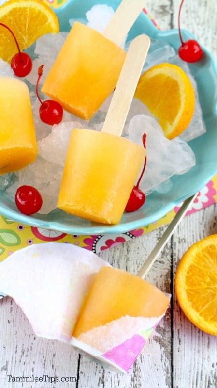 Alcoholic Adult Screwdriver Popsicle Recipe Tammilee Tips