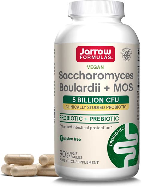 Now Supplements Saccharomyces Boulardii 5 Billion Cfu Probiotic 60 Veg Capsules