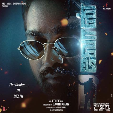 The Dealer Of Death Jawan Vijay Sethupathi Mass Poster Shahrukkhan