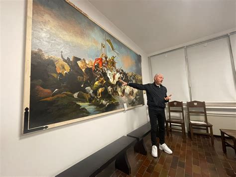 Presentata La Copia Del Quadro Della Battaglia Di Legnano Prima