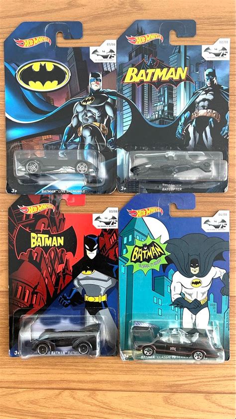 Coleção Hot Wheels Batman Anos Completa Brindes Produto Vintage e Retro Hot Wheels