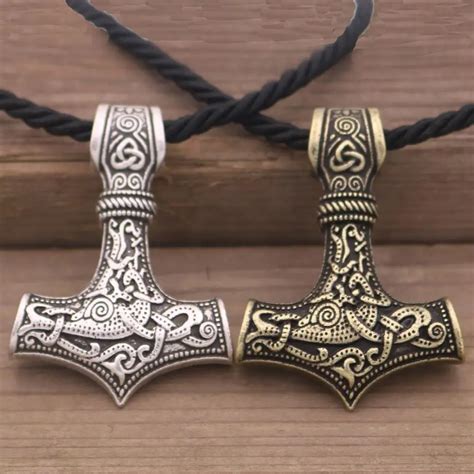 Mjolnir Thor Kladivo Pr Vesok Talizman Amulet Perky Viking N Hrdeln K