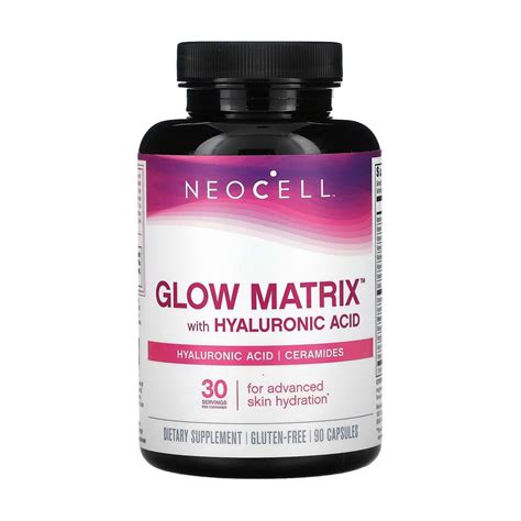 Диетическая добавка в капсулах Neocell Glow Matrix Ceramides Hyaluronic ...