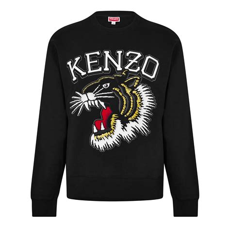 Kenzo Varsity Jungle Tiger Sweatshirt Men Crew Sweaters Flannels