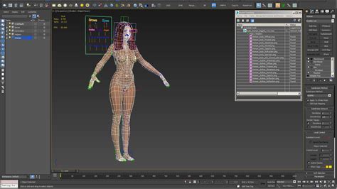 Nude Woman Rigged D Model Max Free D