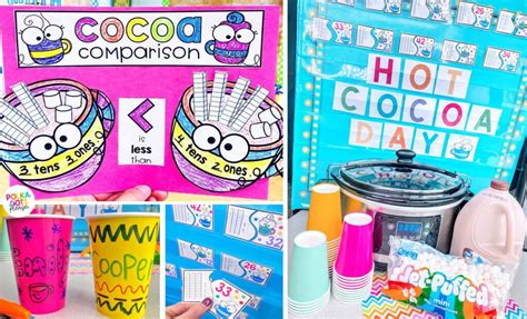 Hot Cocoa Day Place Value Activities Polka Dots Please