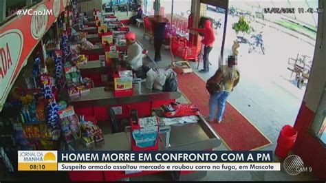 Suspeito de assalto a mercado morre em confronto a Polícia Militar