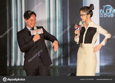 Chinese Actress Tang Wei Right Hong Kong Singer Actor Eason — Stock ... 