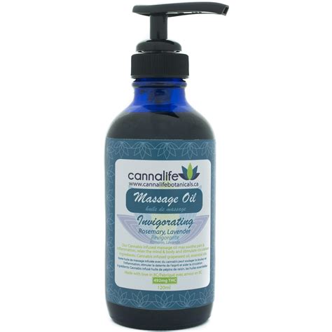 Massage Oil Invigorating Green Medical Mj Shop