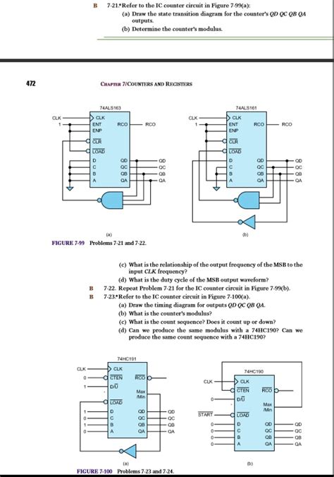 SOLVED 7 21 Refer To The IC Counter Circuit In Figure 7 99 A A