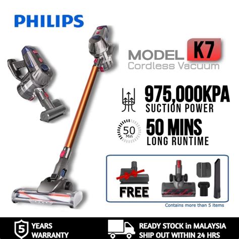 Philips New 2023 K7 PRO Cordless Vacuum Vacuum Cleaner Free Dust Mite