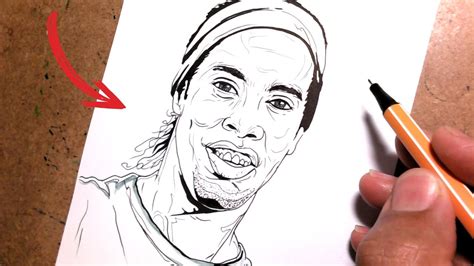 Como Desenhar O Ronaldinho Gaucho Futebool Clube Youtube