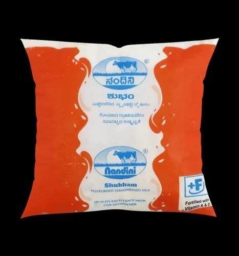 Nandini Shubham Pasteurized Standardized Milk Packet At Rs 36litre In