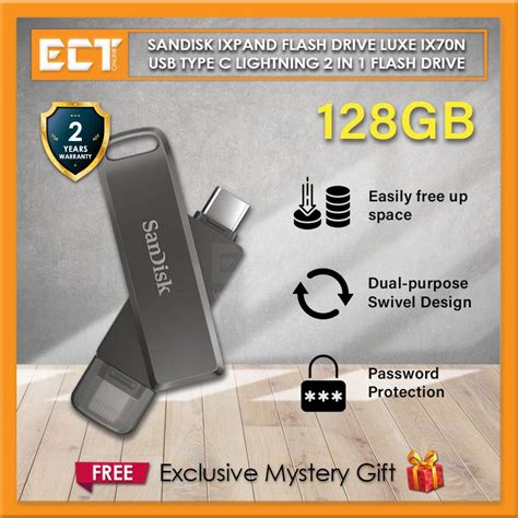 Sandisk Ixpand Flash Drive Luxe Ix N Gb Gb Gb Usb Type C