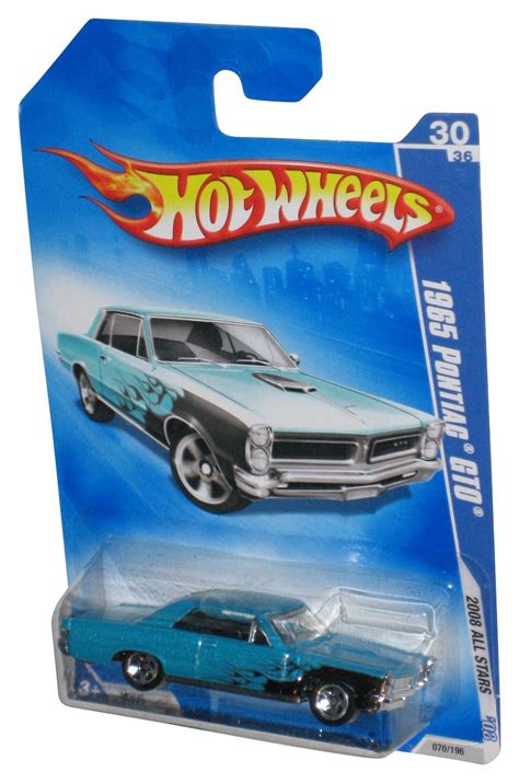 Hot Wheels All Stars Pontiac GTO Teal Blue Toy Car Walmart