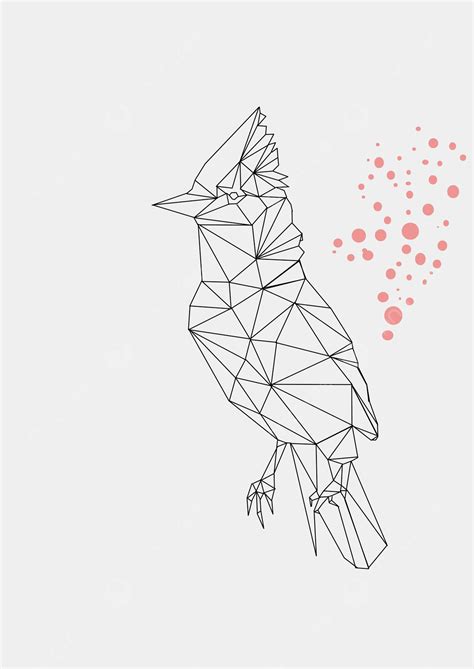 Geometric Bird Png Transparent Geometric Line Bird Design Element