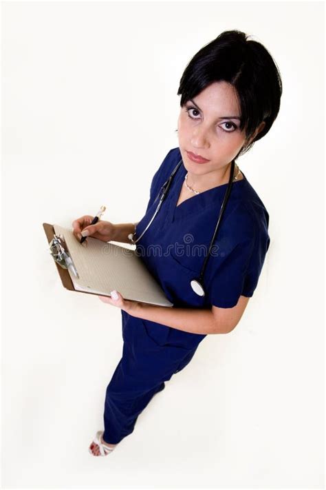 Brunette Nurse Stock Photo Image Of Medicine Healthcare 3420812