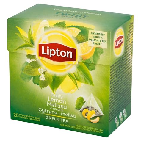 Lipton O Smaku Cytryna I Melisa Herbata Zielona Aromatyzowana 32 G 20