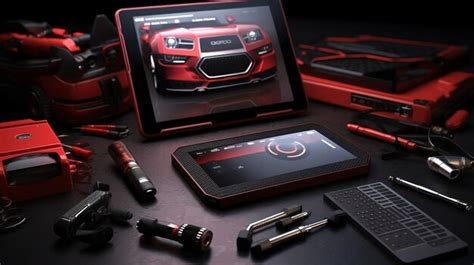 Premium AI Image | Automotive Diagnostic Tools and Scanners