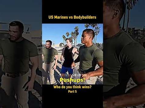 Us Marine Vs Bodybuilders Pull Up Challenge Shorts Trending Viral