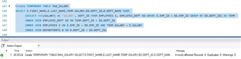 Create Temporary Table Mysql Insert Into Select Brokeasshome