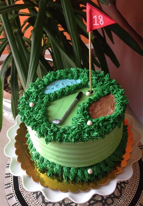 Golf Themed Cake Buttercream Cake Golf Cake Golf Themed Cakes Golf