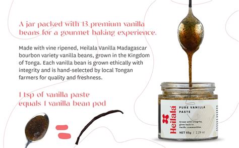 Heilala Pure Vanilla Bean Paste Gourmet Madagascar Bourbon Variety