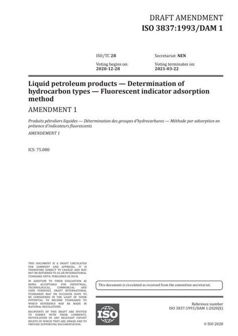 ISO 3837:1993/DAmd 1 - ISO 3837:1993/DAmd 1