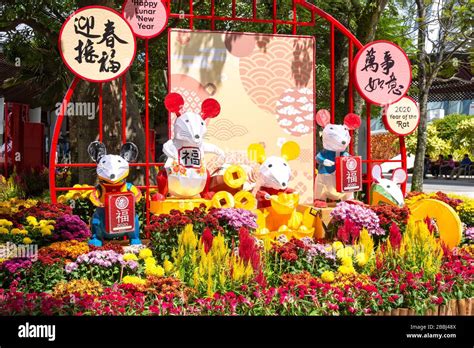 Chinese New Year 2020 decorations, Gardens by the Bay, Downtown Core ...