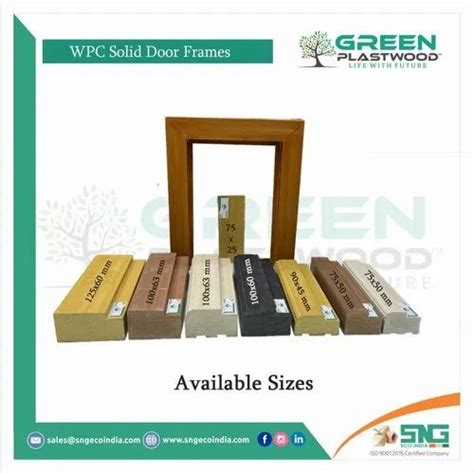 Wpc Door Frames And Chaukhat Green Plastwood Wpc Moulded Chaukhat