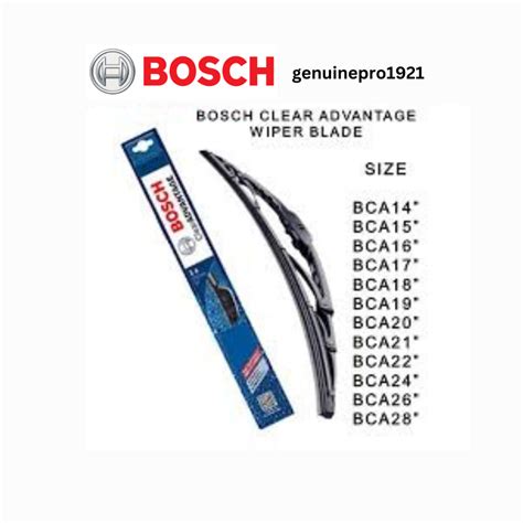 Original Bca Bosch Clear Advantage Soft Wiper Blade Bca Wiper